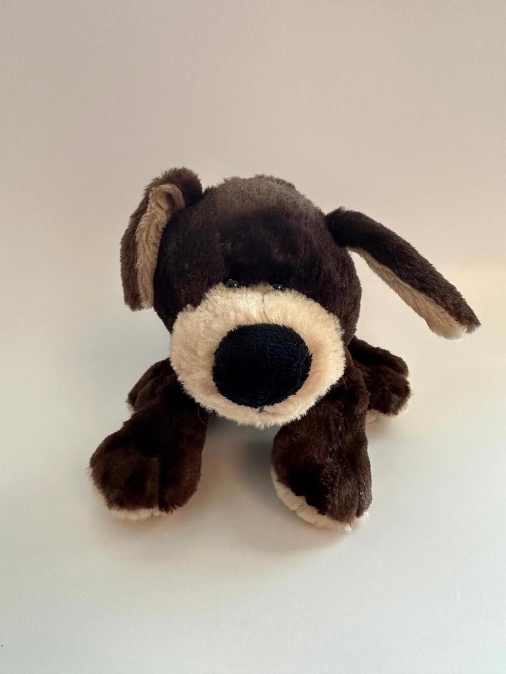 Adorable Vintage Webkinz Mocha Pup Dog Plush with No Tag, Ganz Plush (9 inch)